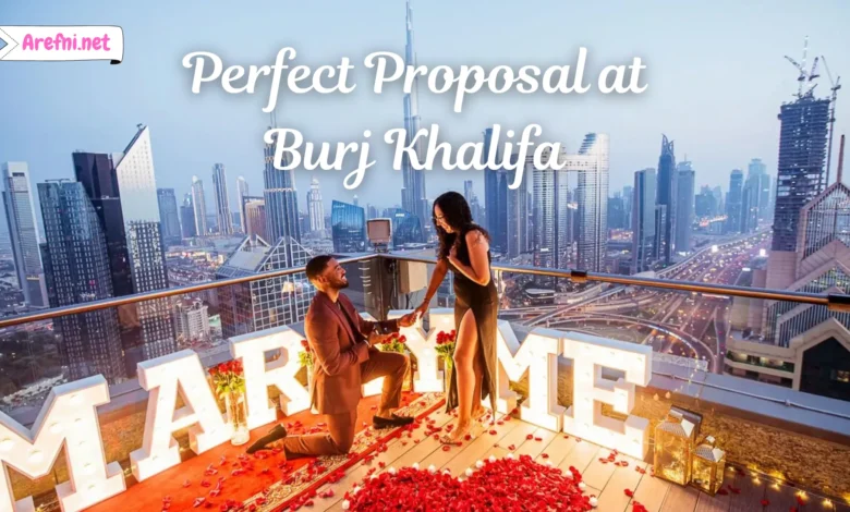 Perfect Proposal at Burj Khalifa